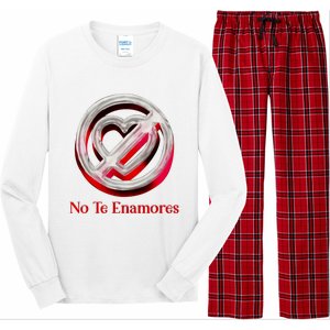 Pero No Te Enamores Quotes Meme Long Sleeve Pajama Set