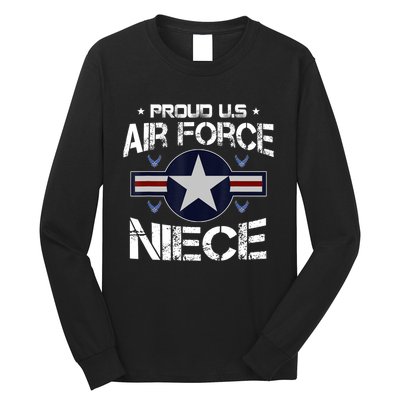 Proud Niece US Air Force Veteran Day Military Family Long Sleeve Shirt