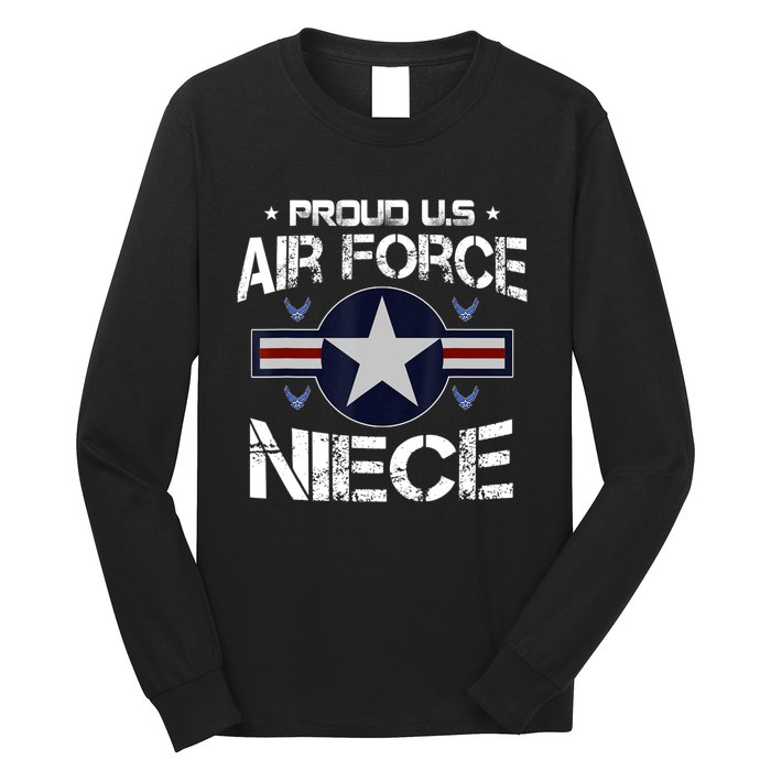 Proud Niece US Air Force Veteran Day Military Family Long Sleeve Shirt