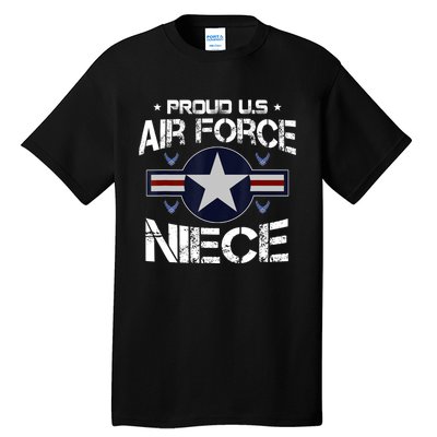 Proud Niece US Air Force Veteran Day Military Family Tall T-Shirt