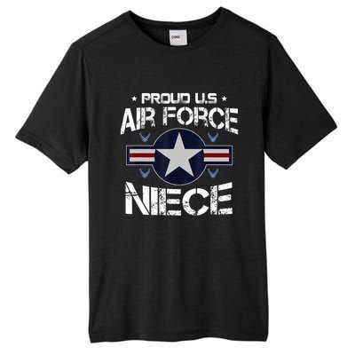 Proud Niece US Air Force Veteran Day Military Family Tall Fusion ChromaSoft Performance T-Shirt