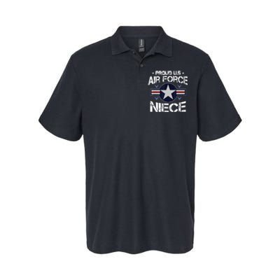 Proud Niece US Air Force Veteran Day Military Family Softstyle Adult Sport Polo