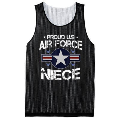 Proud Niece US Air Force Veteran Day Military Family Mesh Reversible Basketball Jersey Tank