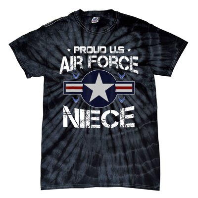 Proud Niece US Air Force Veteran Day Military Family Tie-Dye T-Shirt