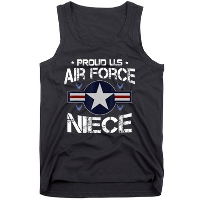 Proud Niece US Air Force Veteran Day Military Family Tank Top