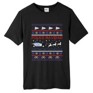 Police Navidad Ugly Christmas Design Gift Tall Fusion ChromaSoft Performance T-Shirt