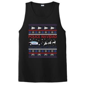 Police Navidad Ugly Christmas Design Gift PosiCharge Competitor Tank