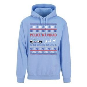 Police Navidad Ugly Christmas Design Gift Unisex Surf Hoodie