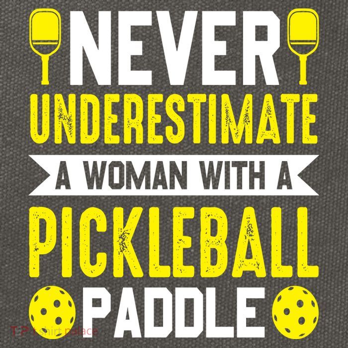 Pickleball Never Underestimate A Woman With A Pickleball Paddle Cotton Canvas Backpack