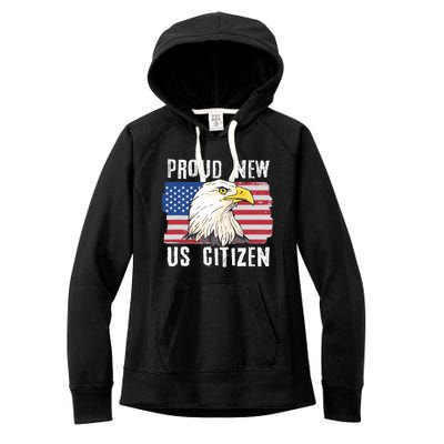 Proud New US Citizen Citizenship New USA Citizen Women's Fleece Hoodie