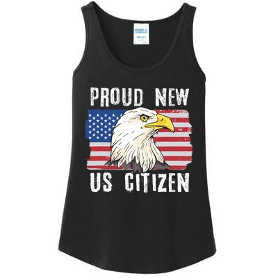 Proud New US Citizen Citizenship New USA Citizen Ladies Essential Tank