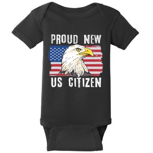 Proud New US Citizen Citizenship New USA Citizen Baby Bodysuit