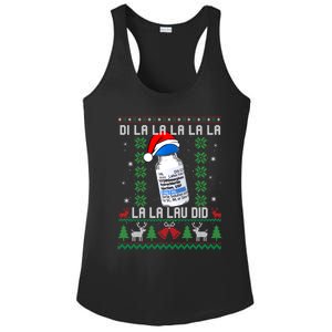 Pharmacist Nurse Ugly Christmas Sweater Di La La La Lav Did Gift Ladies PosiCharge Competitor Racerback Tank