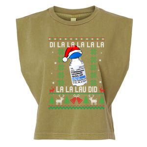 Pharmacist Nurse Ugly Christmas Sweater Di La La La Lav Did Gift Garment-Dyed Women's Muscle Tee