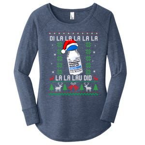 Pharmacist Nurse Ugly Christmas Sweater Di La La La Lav Did Gift Women's Perfect Tri Tunic Long Sleeve Shirt