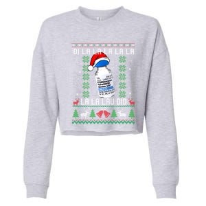 Pharmacist Nurse Ugly Christmas Sweater Di La La La Lav Did Gift Cropped Pullover Crew