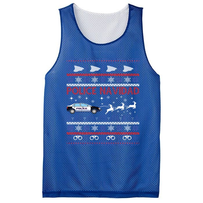 Police Navidad Ugly Christmas Design Gift Mesh Reversible Basketball Jersey Tank