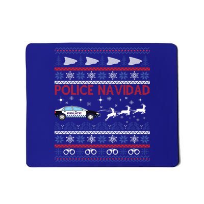 Police Navidad Ugly Christmas Design Gift Mousepad