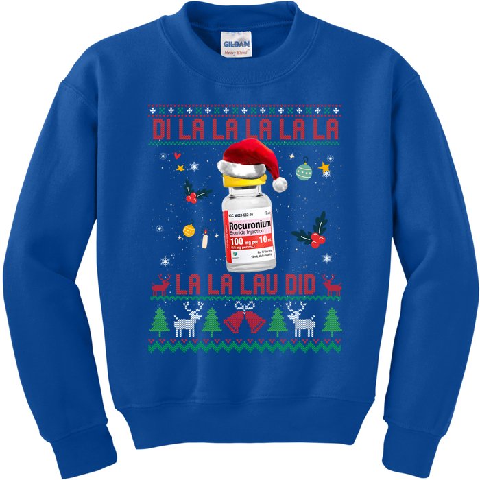 Pharmacist Nurse Ugly Christmas Sweater Di La La Lav Did Great Gift Kids Sweatshirt