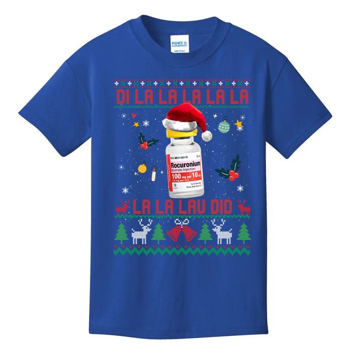 Pharmacist Nurse Ugly Christmas Sweater Di La La Lav Did Great Gift Kids T-Shirt