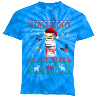 Pharmacist Nurse Ugly Christmas Sweater Di La La Lav Did Great Gift Kids Tie-Dye T-Shirt