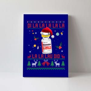 Pharmacist Nurse Ugly Christmas Sweater Di La La Lav Did Gift Canvas