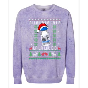 Pharmacist Nurse Ugly Christmas Sweater Di La La La Lav Did Gift Colorblast Crewneck Sweatshirt