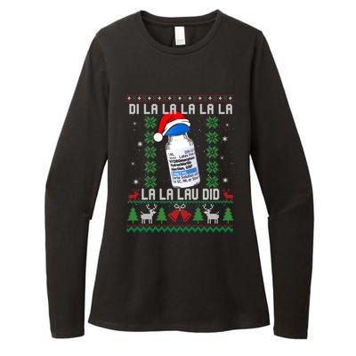 Pharmacist Nurse Ugly Christmas Sweater Di La La La Lav Did Gift Womens CVC Long Sleeve Shirt