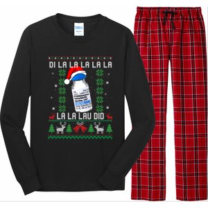 Pharmacist Nurse Ugly Christmas Sweater Di La La La Lav Did Gift Long Sleeve Pajama Set