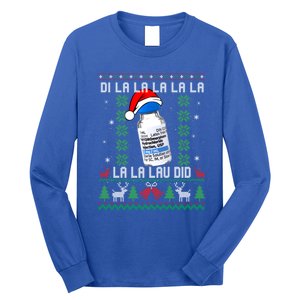 Pharmacist Nurse Ugly Christmas Sweater Di La La La Lav Did Gift Long Sleeve Shirt