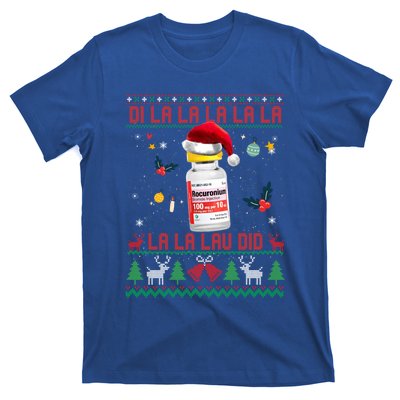 Pharmacist Nurse Ugly Christmas Sweater Di La La Lav Did Gift T-Shirt