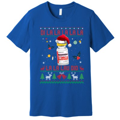 Pharmacist Nurse Ugly Christmas Sweater Di La La Lav Did Gift Premium T-Shirt