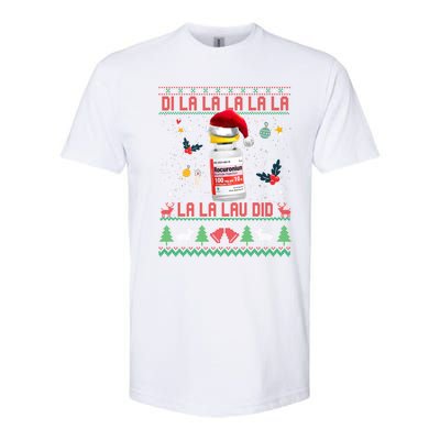 Pharmacist Nurse Ugly Christmas Sweater Di La La Lav Did Gift Softstyle® CVC T-Shirt