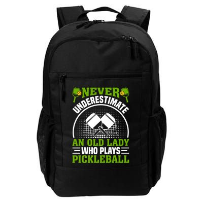 Pickleball Never Underestimate An Old Lady With A Pickleball Paddle Backpack
