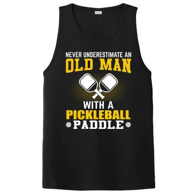 Pickleball Never Underestimate An Old Man With A Pickleball Paddle PosiCharge Competitor Tank