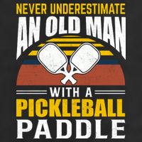 Pickleball Never Underestimate An Old Man With A Pickleball Paddle Cool Comfort Performance Bucket Hat