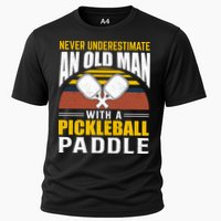 Pickleball Never Underestimate An Old Man With A Pickleball Paddle Performance Shirt