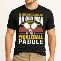 Pickleball Never Underestimate An Old Man With A Pickleball Paddle Performance Shirt
