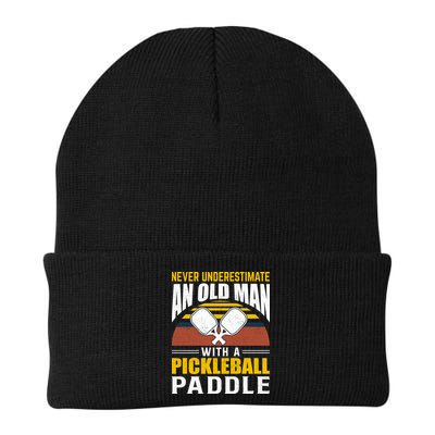 Pickleball Never Underestimate An Old Man With A Pickleball Paddle Beanie