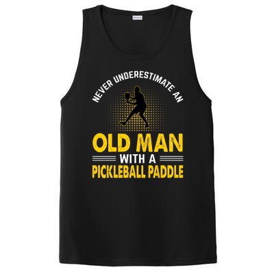 Pickleball Never Underestimate An Old Man With A Pickleball Paddle PosiCharge Competitor Tank