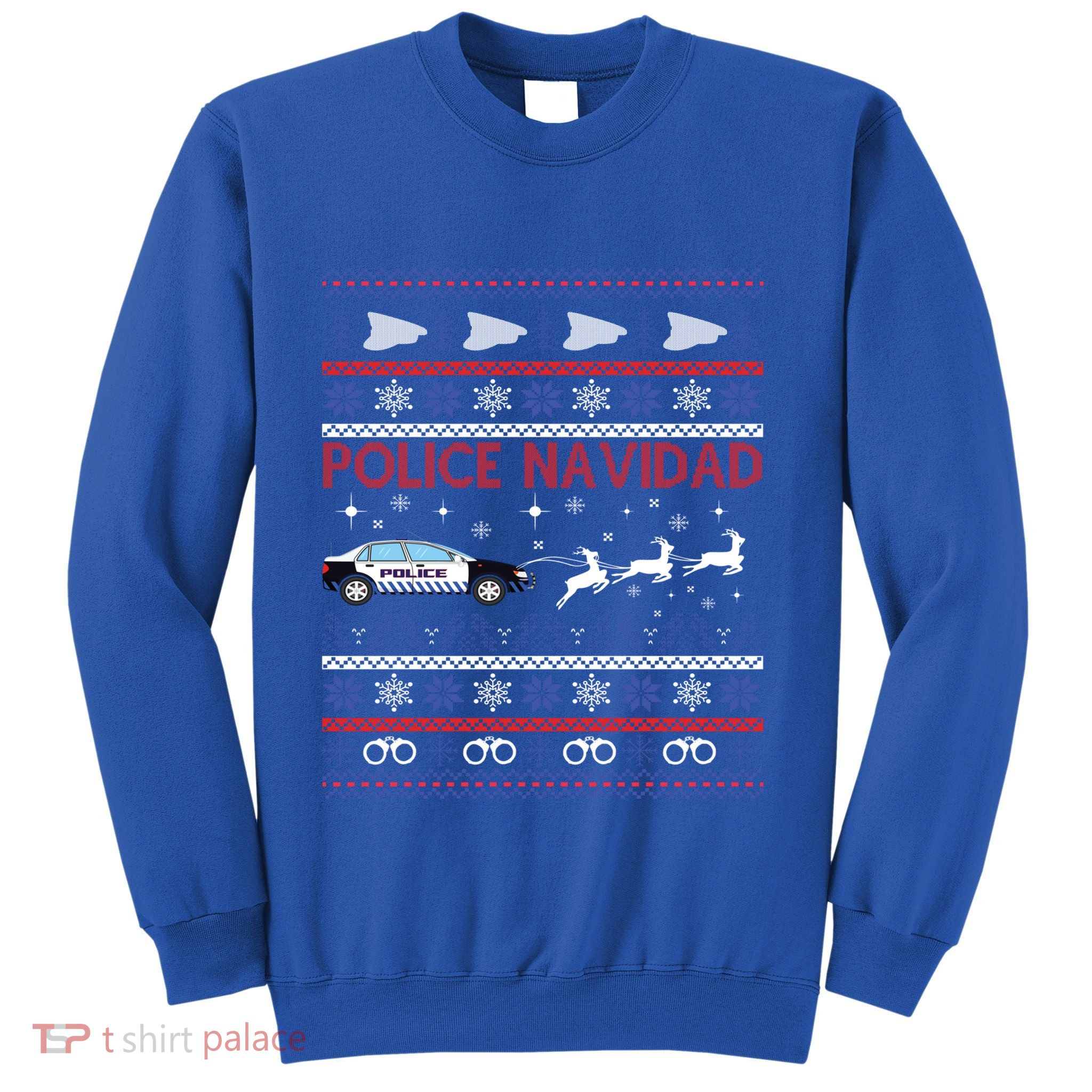 Police Navidad Ugly Christmas Sweater Design Sweatshirt