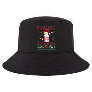 Pharmacist Nurse Ugly Christmas Sweater Di La La Lav Did Meaningful Gift Cool Comfort Performance Bucket Hat