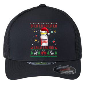 Pharmacist Nurse Ugly Christmas Sweater Di La La Lav Did Meaningful Gift Flexfit Unipanel Trucker Cap