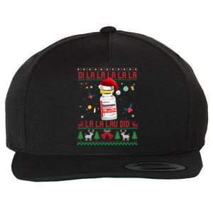 Pharmacist Nurse Ugly Christmas Sweater Di La La Lav Did Meaningful Gift Wool Snapback Cap