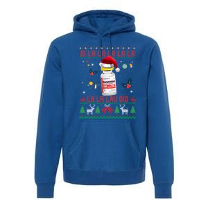 Pharmacist Nurse Ugly Christmas Sweater Di La La Lav Did Meaningful Gift Premium Hoodie