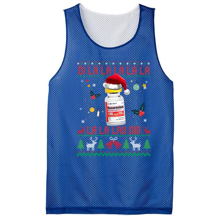 Pharmacist Nurse Ugly Christmas Sweater Di La La Lav Did Meaningful Gift Mesh Reversible Basketball Jersey Tank