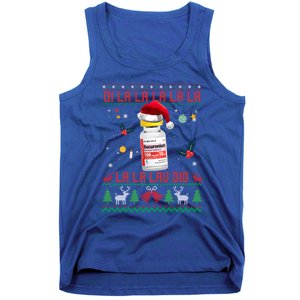 Pharmacist Nurse Ugly Christmas Sweater Di La La Lav Did Meaningful Gift Tank Top