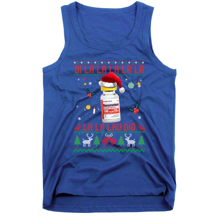 Pharmacist Nurse Ugly Christmas Sweater Di La La Lav Did Meaningful Gift Tank Top