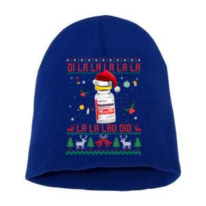 Pharmacist Nurse Ugly Christmas Sweater Di La La Lav Did Meaningful Gift Short Acrylic Beanie