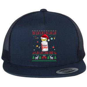 Pharmacist Nurse Ugly Christmas Sweater Di La La Lav Did Meaningful Gift Flat Bill Trucker Hat